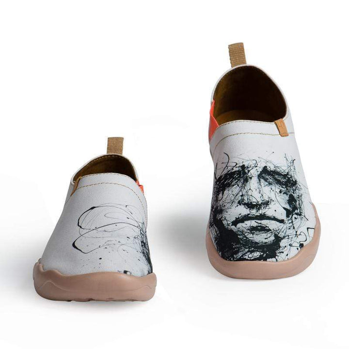 SILENT MAN Art Design Loafers for Men Men UIN