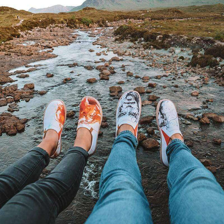 SILENT MAN Art Design Loafers for Men Men UIN