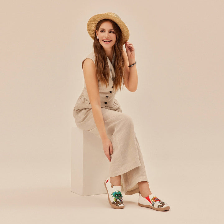 UIN Footwear Women Fanatical Hearts Toledo I Women Canvas loafers