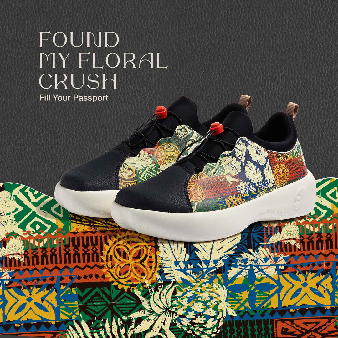 UIN Footwear Women Fill Your Passport Bartello II Women Canvas loafers