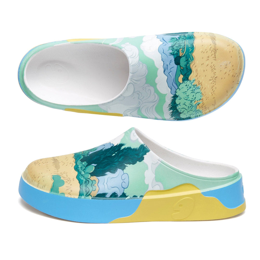 UIN Footwear Women Van Gogh Wheatfield with Cypresses Tenerife Women Canvas loafers