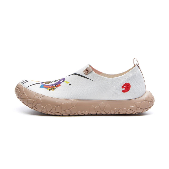 UIN Footwear Women Vassily Kandinsky Auf Weiss II Toledo IV Women Canvas loafers