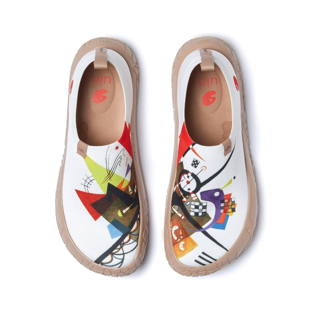 UIN Footwear Women Vassily Kandinsky Auf Weiss II Toledo IV Women Canvas loafers