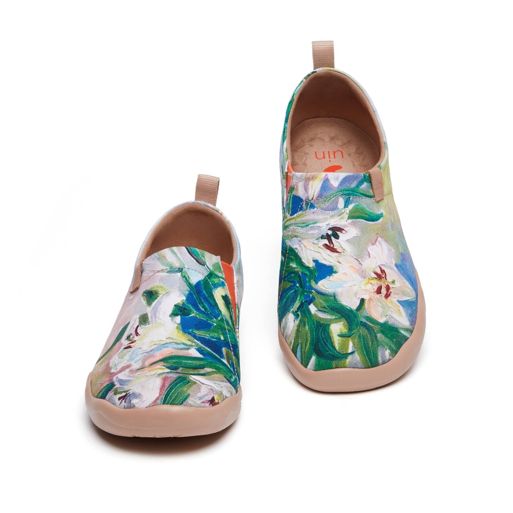 UIN Women's Art Painted Travel Shoes Slip On Canvas Casual Loafers