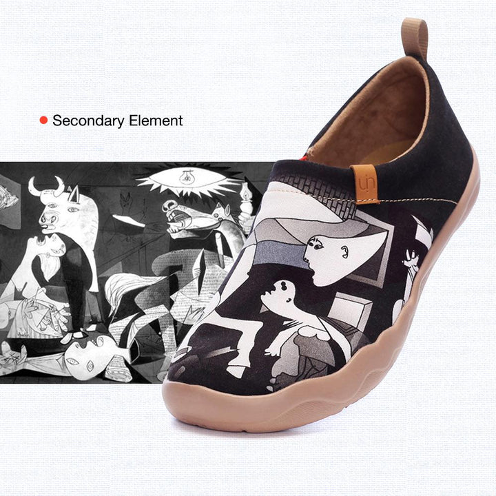 PICASSO'S GUERNICA Abstract Women Flats Canvas Shoes