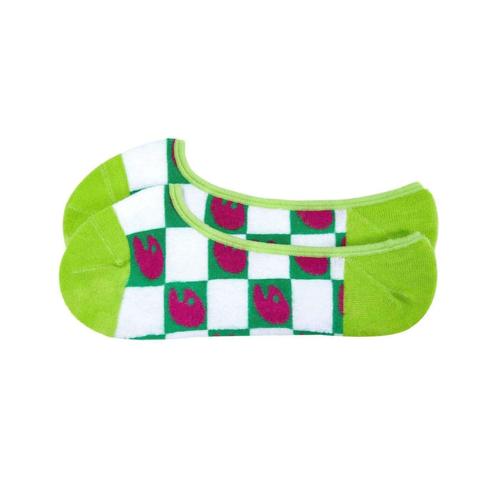 Checkerboard Green Women Socks