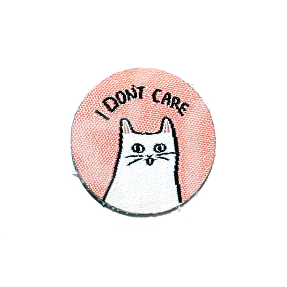 UIN Footwear DIY Stickers I Don't Care Sticker Canvas loafers