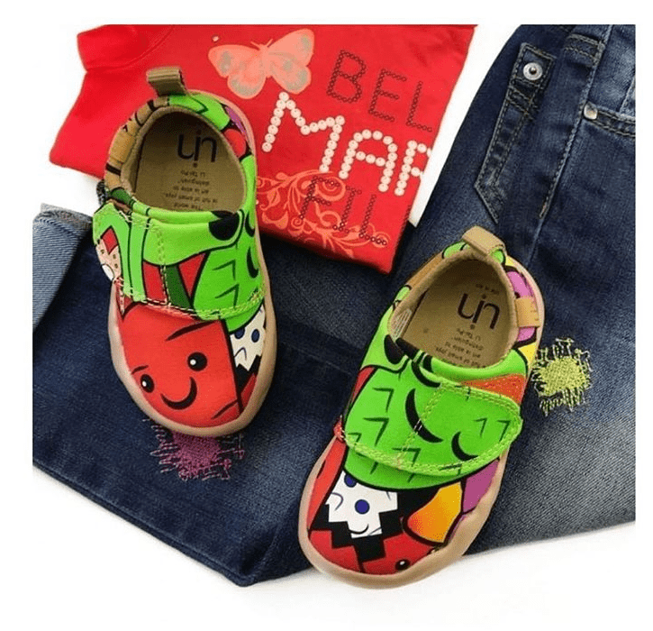 UIN Footwear Kid Carrot Canvas loafers
