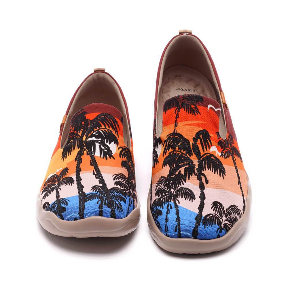 UIN Footwear Women Coconut Tree Canvas loafers