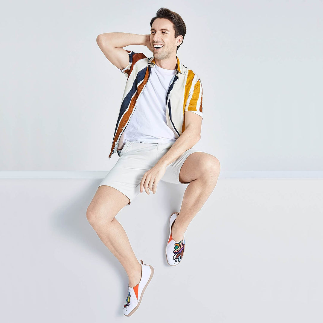 UIN Footwear Men Crazy Growth Canvas loafers