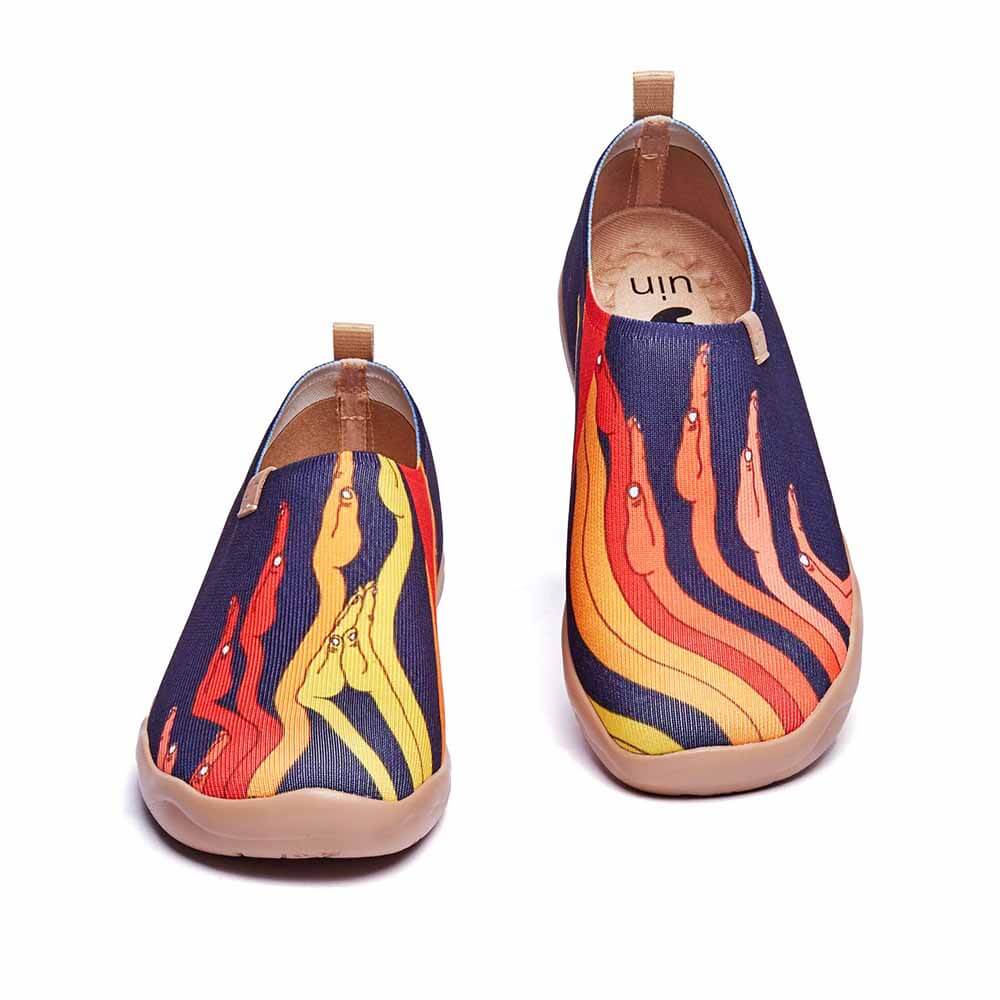 UIN Footwear Men Give me Fire Canvas loafers