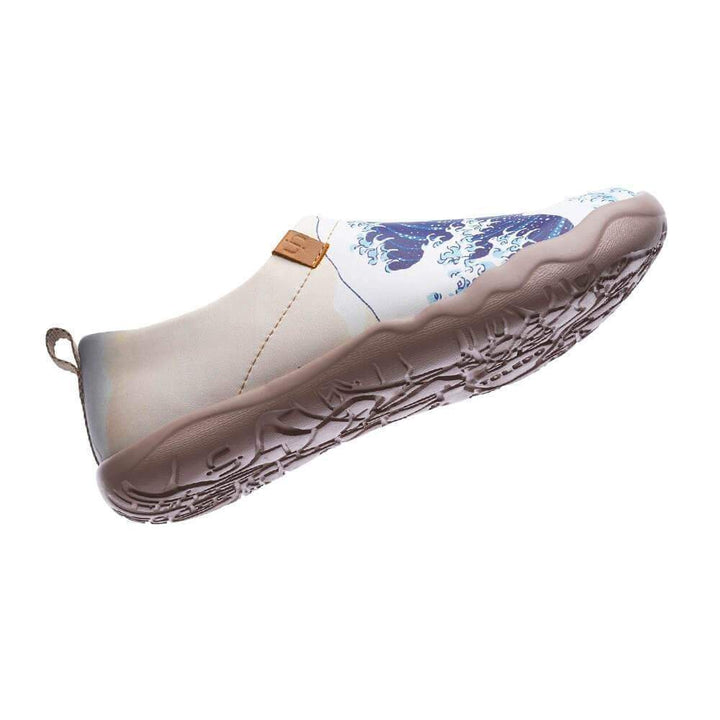 GREAT WAVE OFF KANAGAWA Art Painted Women Fashion Flat Shoes Women UIN