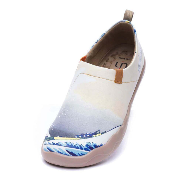 GREAT WAVE OFF KANAGAWA Art Painted Women Fashion Flat Shoes Women UIN