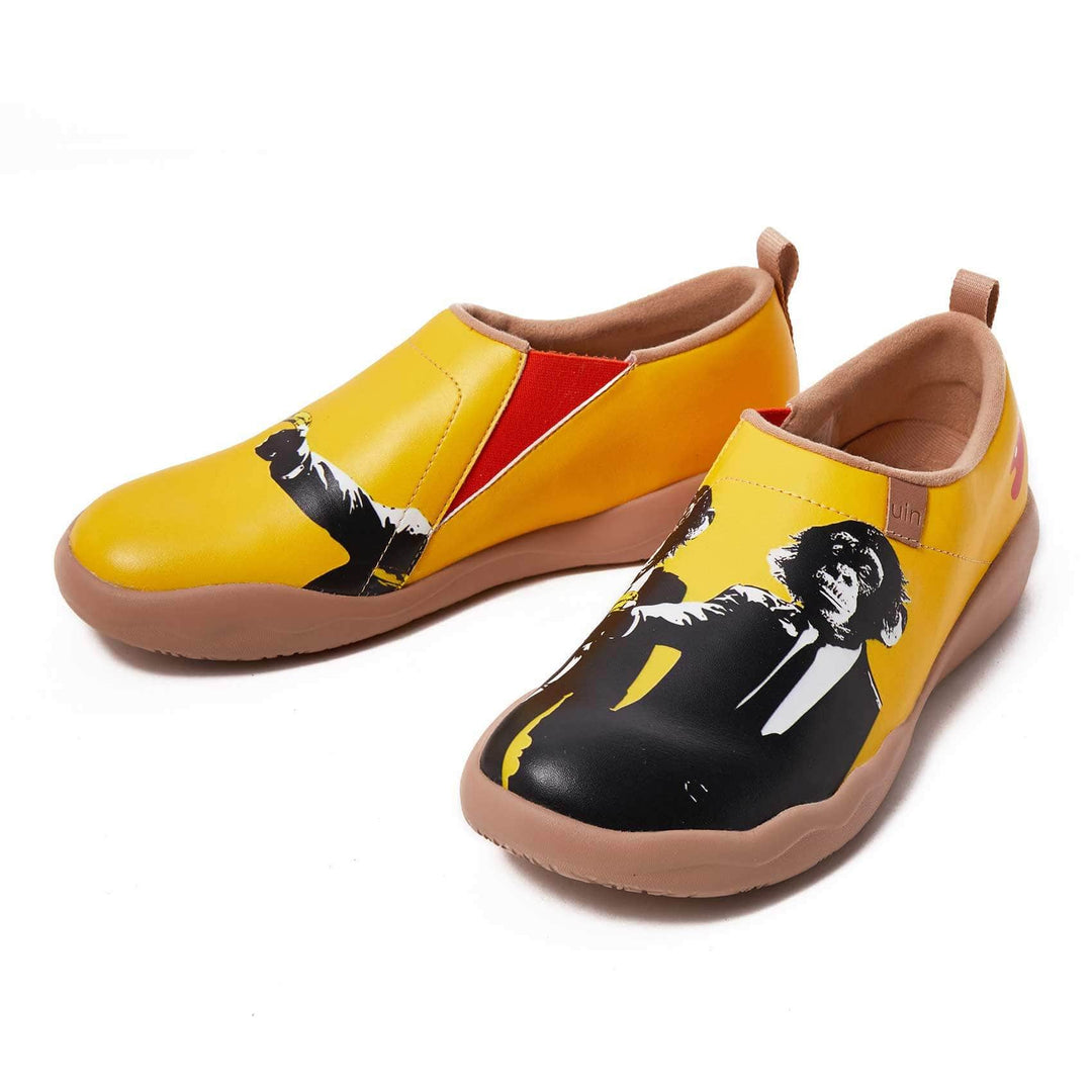 UIN Footwear Men Monkey in Black Canvas loafers