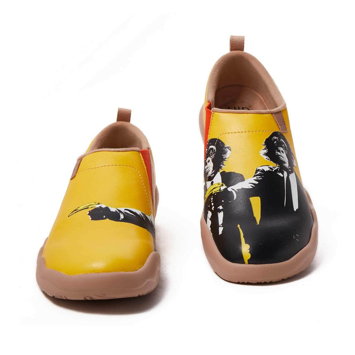UIN Footwear Men Monkey in Black Canvas loafers