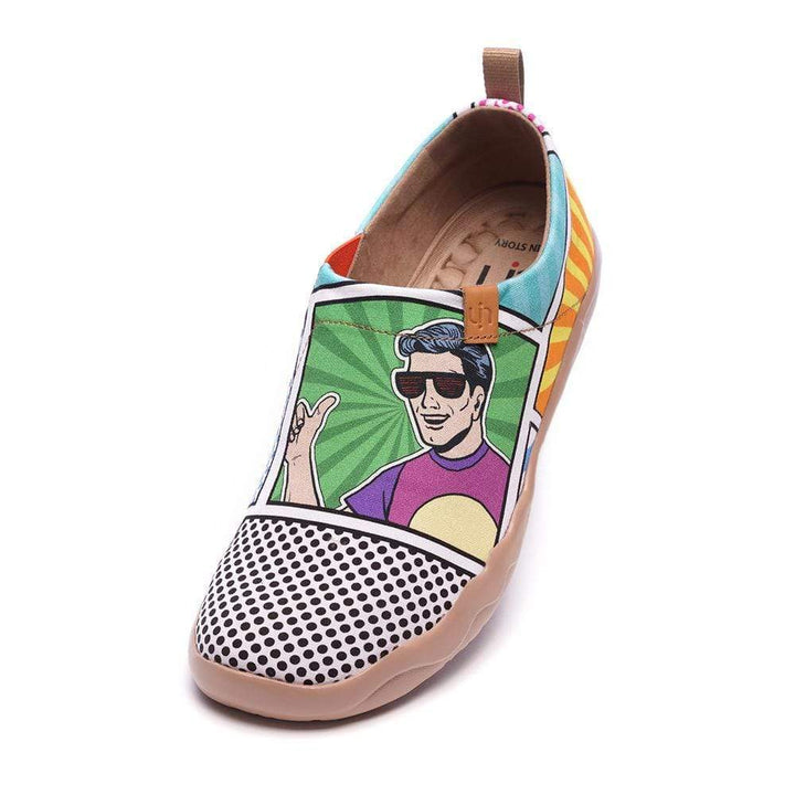 UIN Footwear Men Pop Art Men Canvas Slip-ons Canvas loafers
