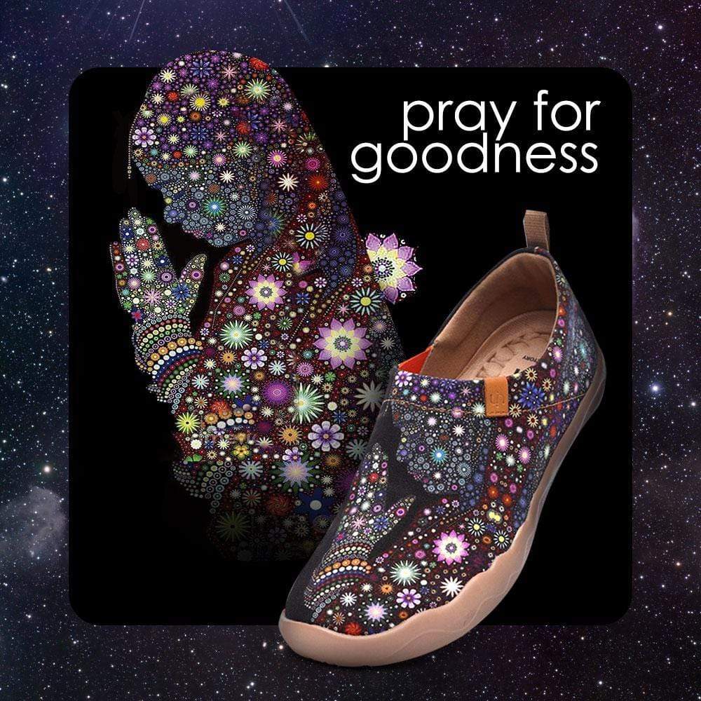 UIN Footwear Men PRAY FOR GOODNESS Men-US Local Delivery Canvas loafers