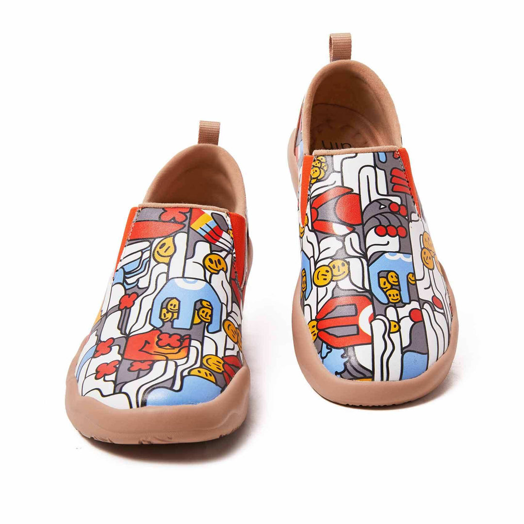 UIN Footwear Men (Pre-sale) Claw Your Smile Men Canvas loafers