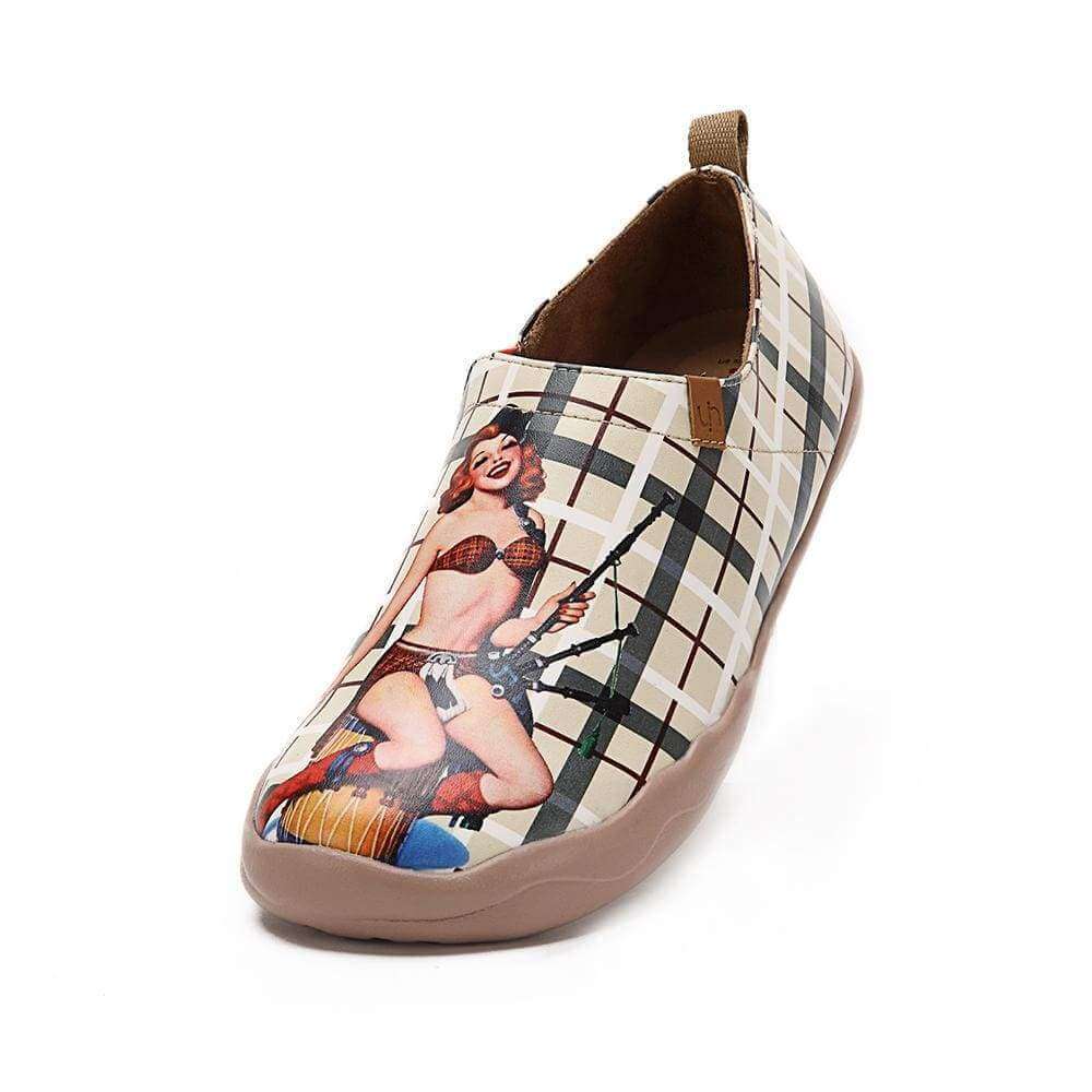 Real Scottish Microfiber Leather Stylish Flats Men UIN