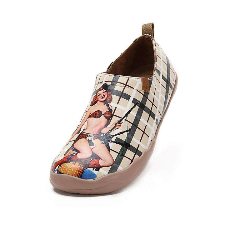 Real Scottish Microfiber Leather Stylish Flats Men UIN