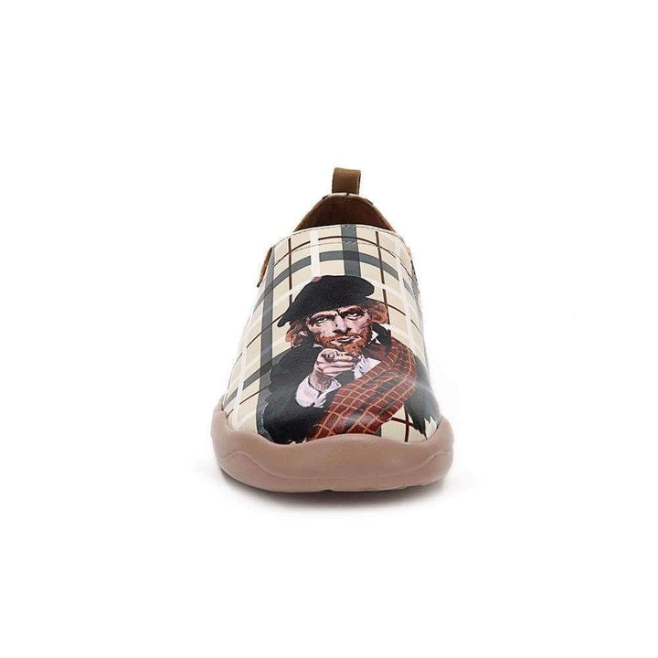 Real Scottish Microfiber Leather Stylish Flats Men UIN