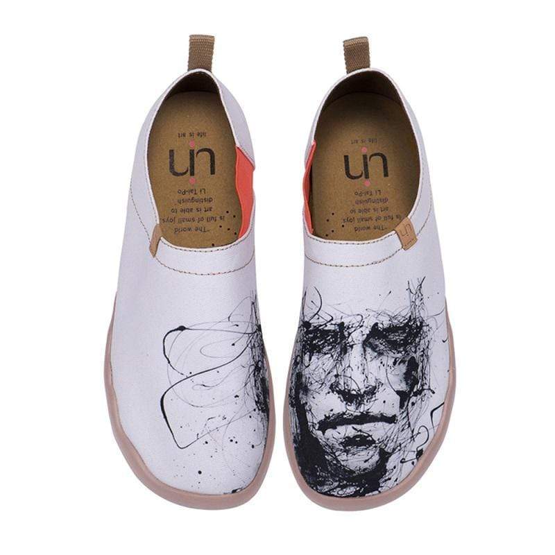 SILENT MAN Art Design Loafers for Men Men UIN 