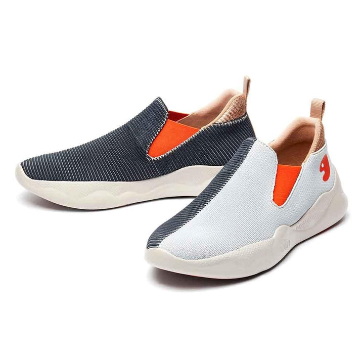 UIN Footwear Men Simple Gray Mijas Canvas loafers