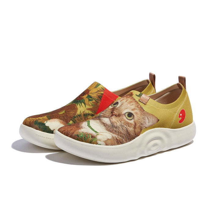 UIN Footwear Men Sunflowers and Cat 3 Toledo X Men Canvas loafers