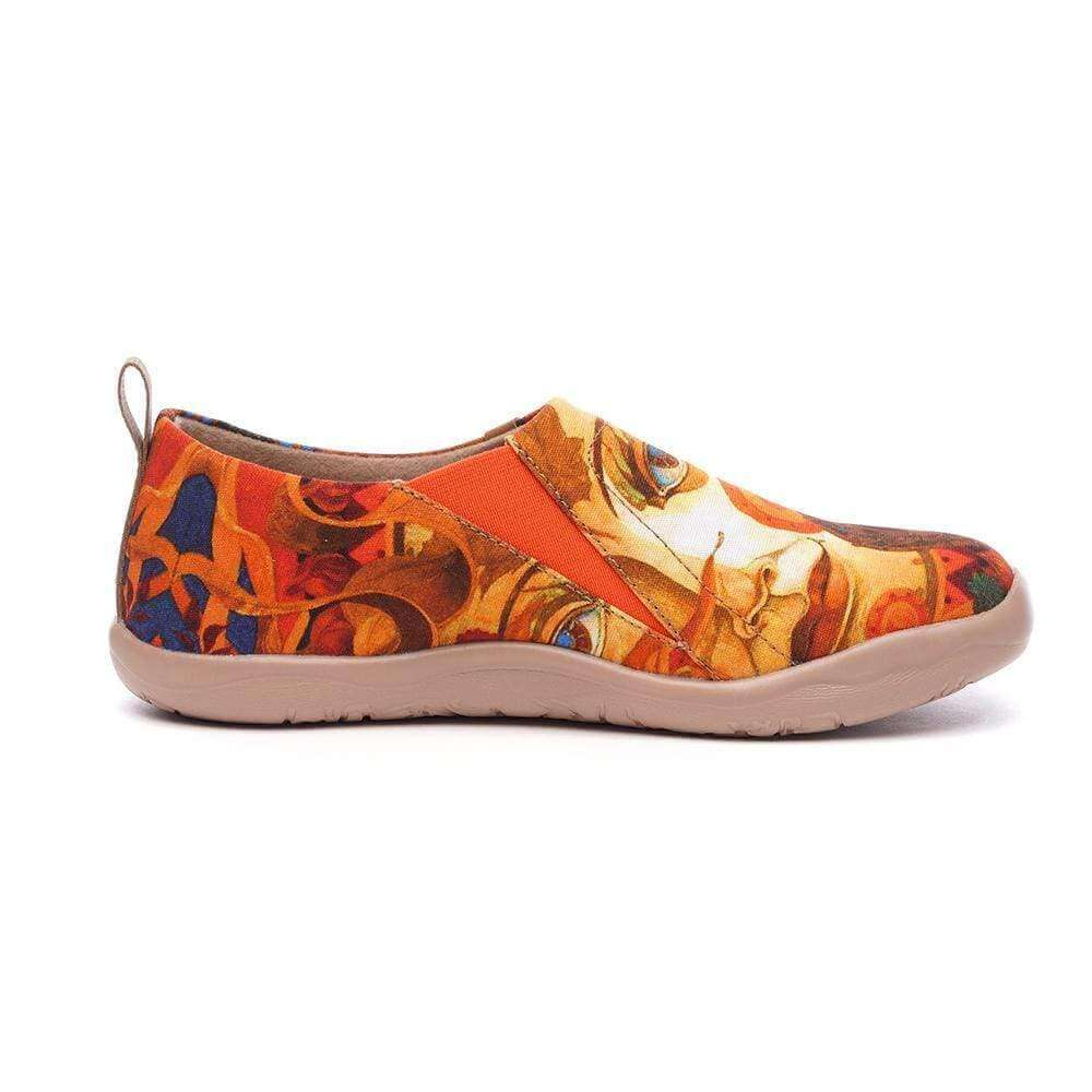 AUTUMN SUN Unique Art Painted Canvas Loafers for Women Women UIN