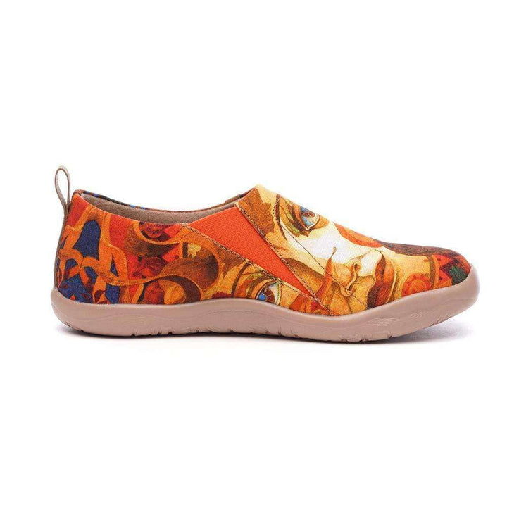 AUTUMN SUN Unique Art Painted Canvas Loafers for Women Women UIN