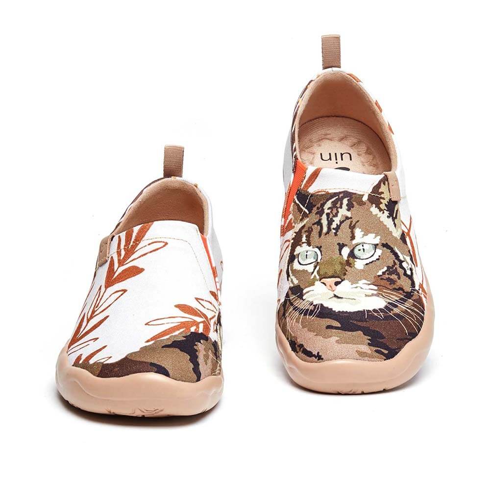 UIN Footwear Women Fluffy Kitty Canvas loafers