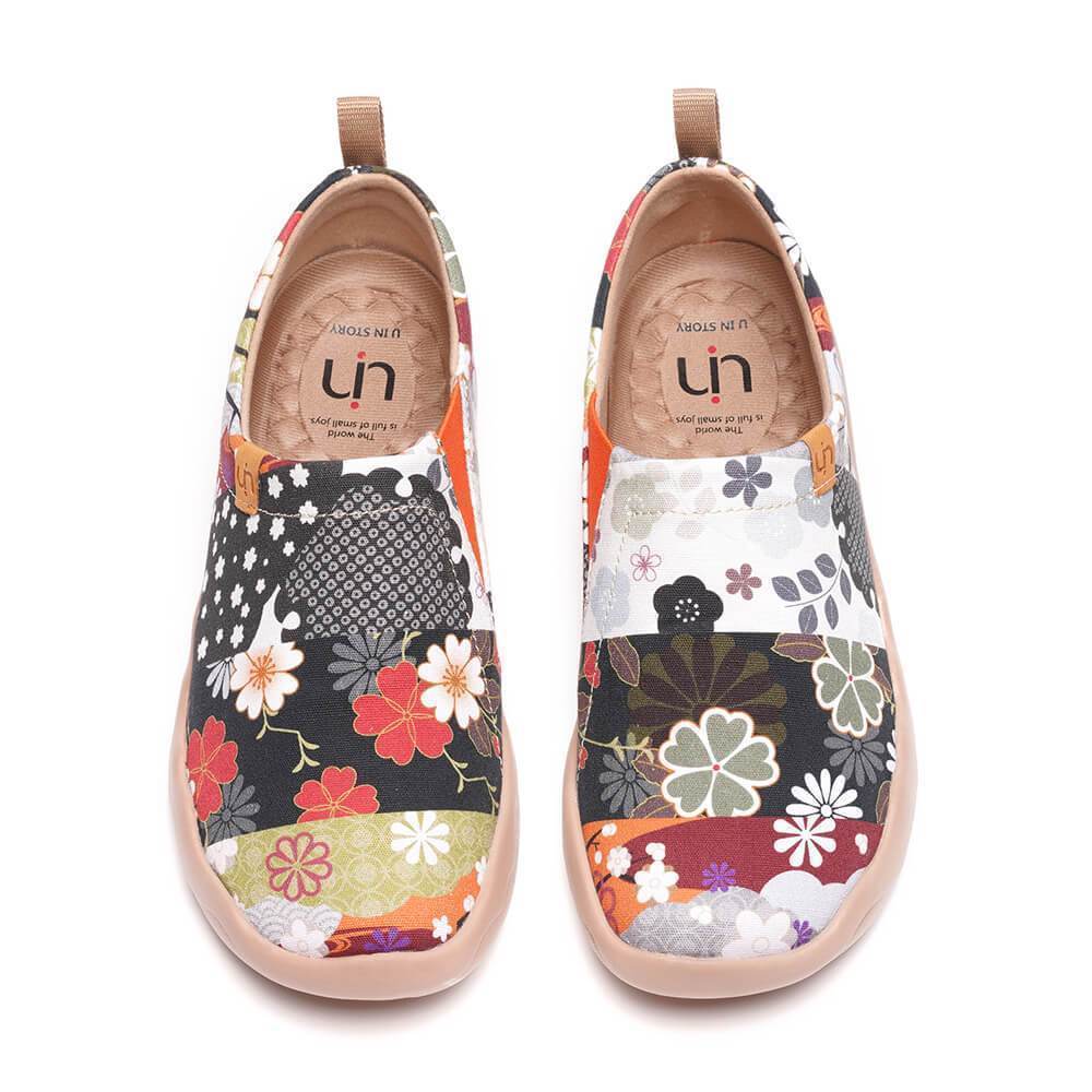 UIN Footwear Women HANA Art Painted Women Slip-on Loafers (Pre-sale) Canvas loafers