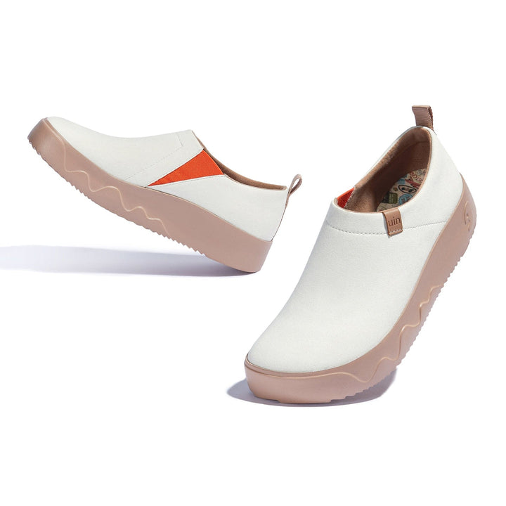 UIN Footwear Women Heron White Toledo IX Women Canvas loafers