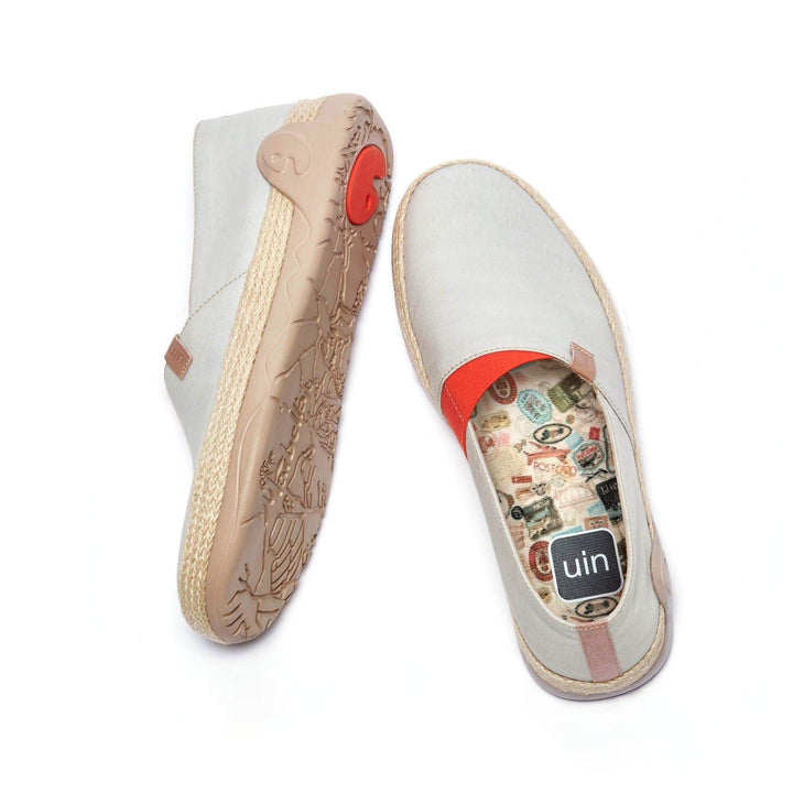 UIN Footwear Women Marbella Creamy-white Women Canvas loafers