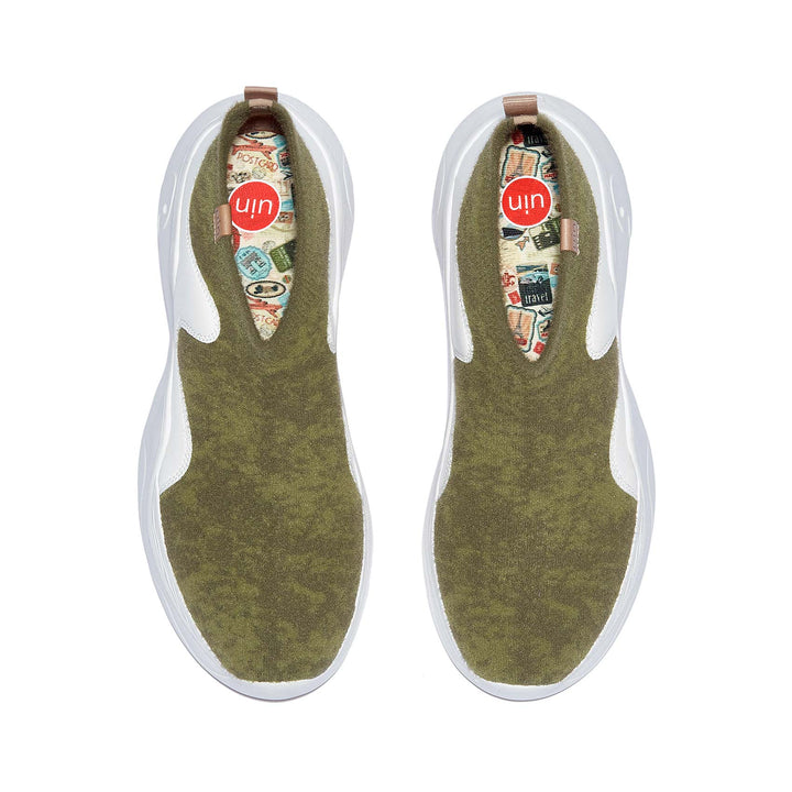 UIN Footwear Women Moss Green Palma II Women Canvas loafers