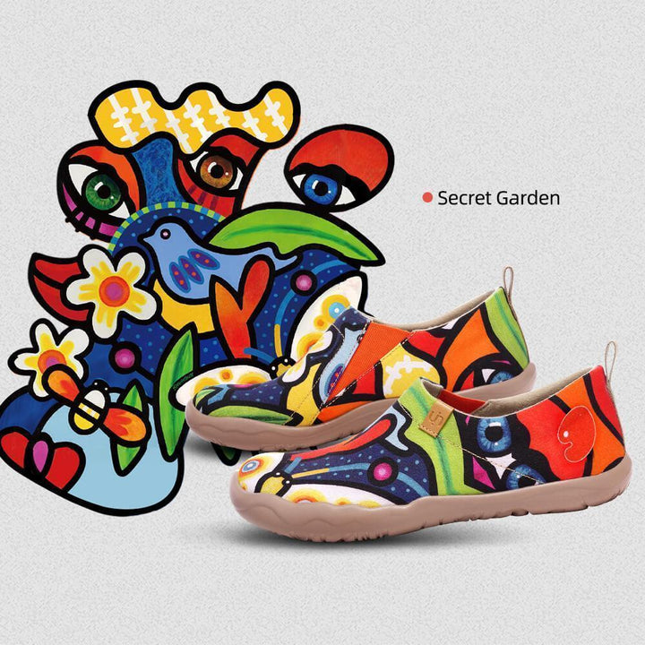UIN Footwear Women Secret Garden (Pre-sale) Canvas loafers