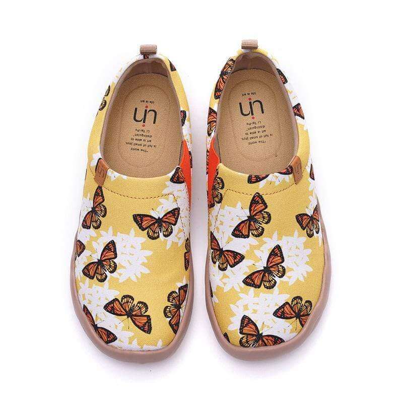 SNOWFLAKE BUTTERFLY Cute Ladies Painted Shoes Women UIN