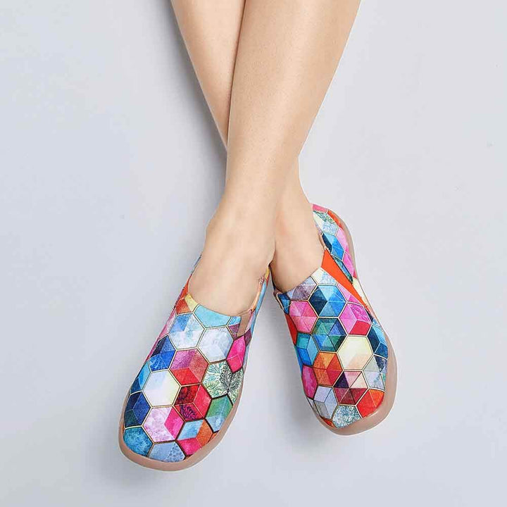UIN Footwear Women Stained Glass Women Canvas loafers