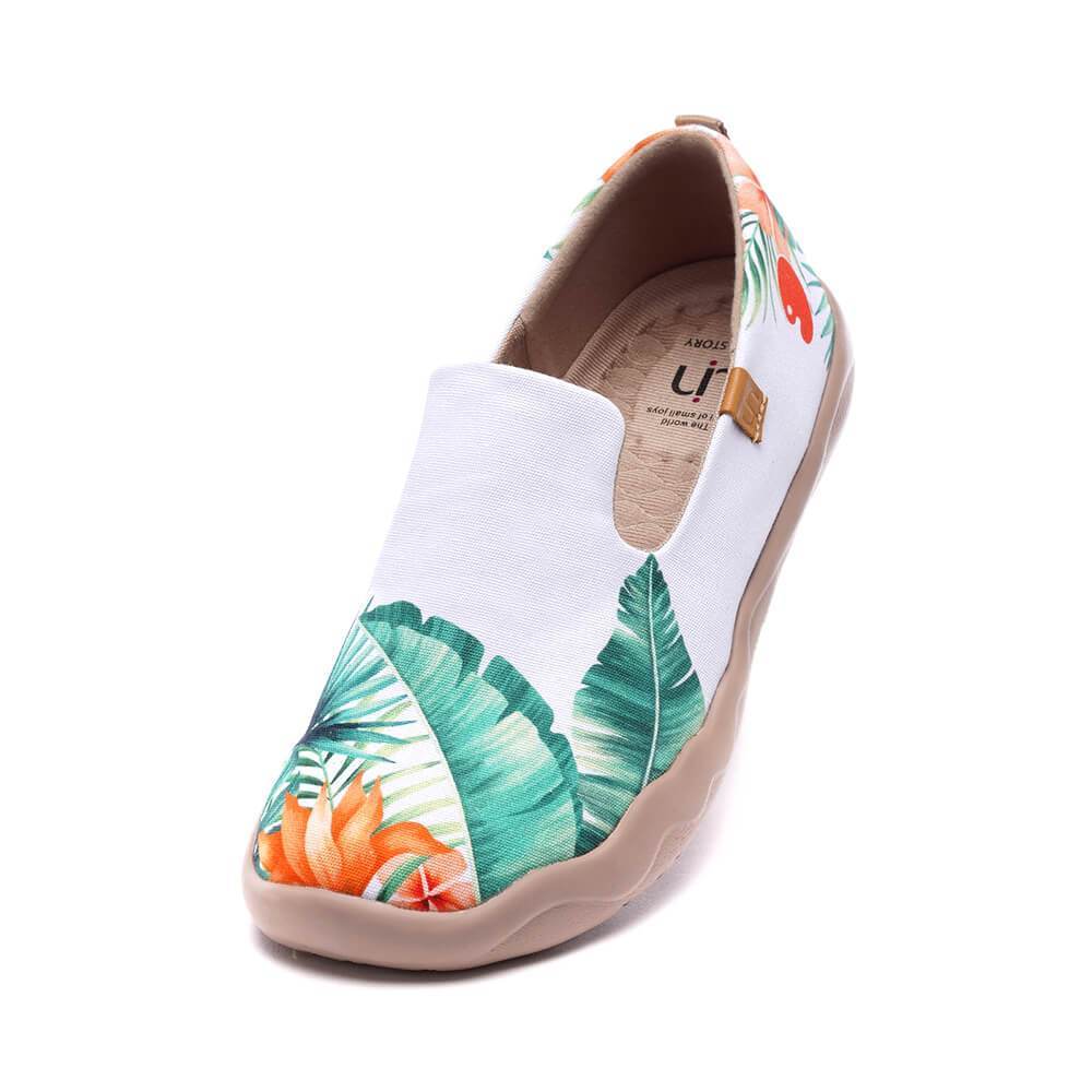 UIN Footwear Women Tropical Vibe Canvas loafers
